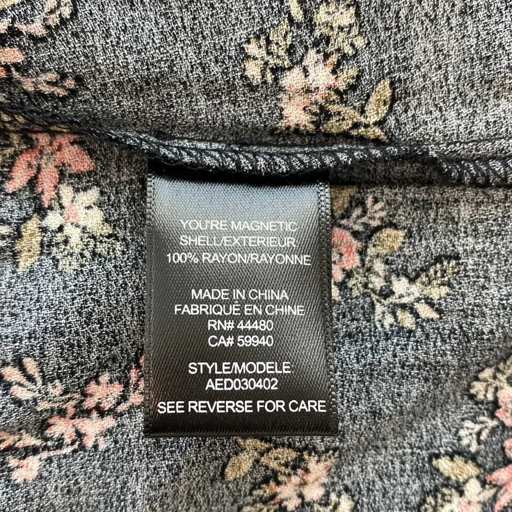 NWT AFRM Gilda Back Cutout Maxi Dress in Noir Bouquet, Size M - Picture 17 of 17